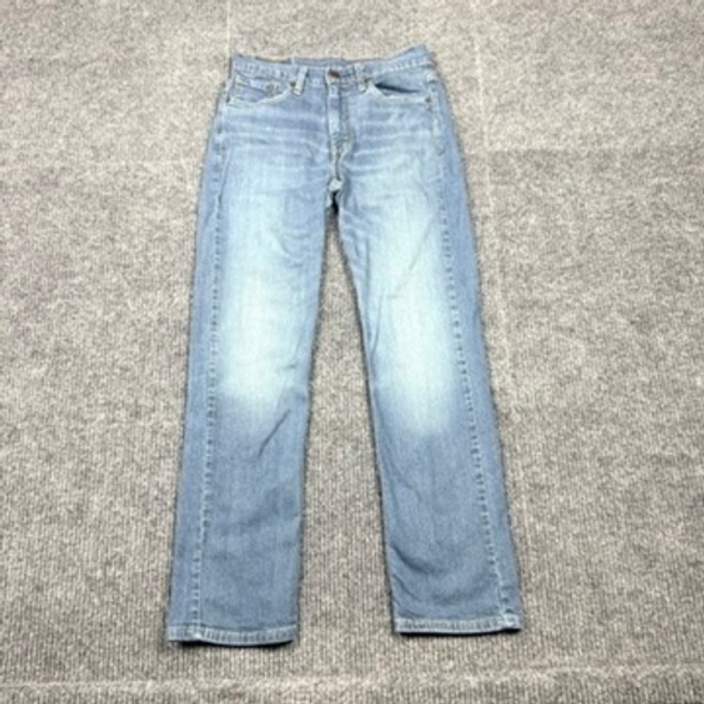 Levis 514 Straight Fit Mens Jeans Blue W29 L30 Stretch Denim 00514-0403